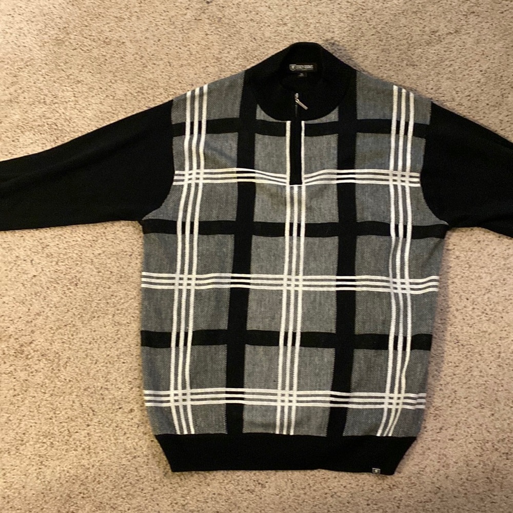 XL -  Stacy Adams Zip Up Male Sweater